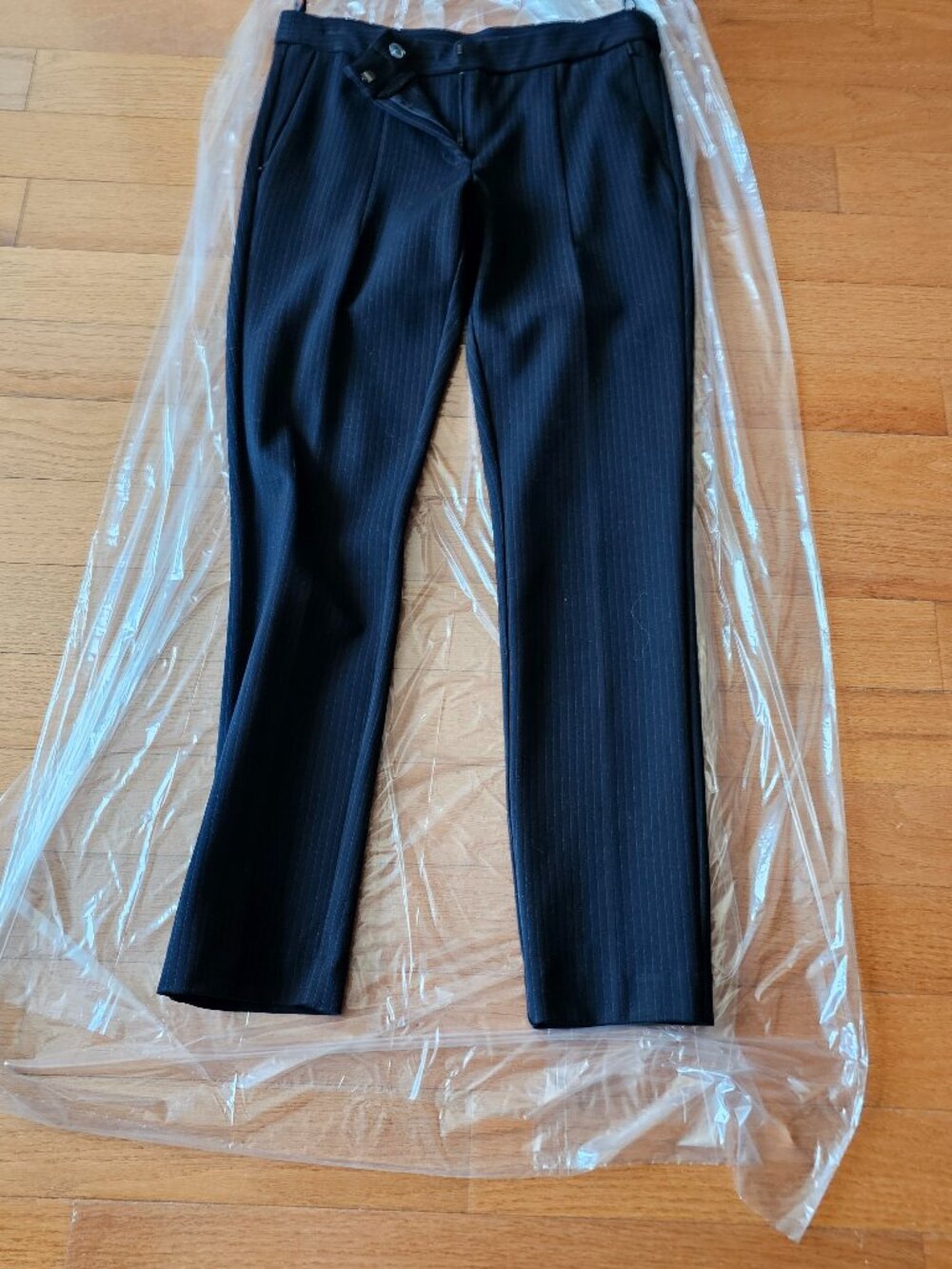 Neiman Marcus Black Pinstripe Pants womens